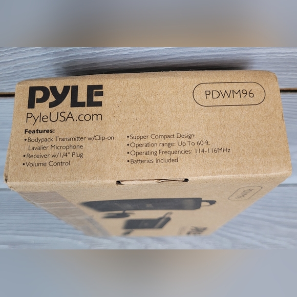 Pyle Lavalier Wireless Microphone System Model: PDWM96 - Picture 7 of 16
